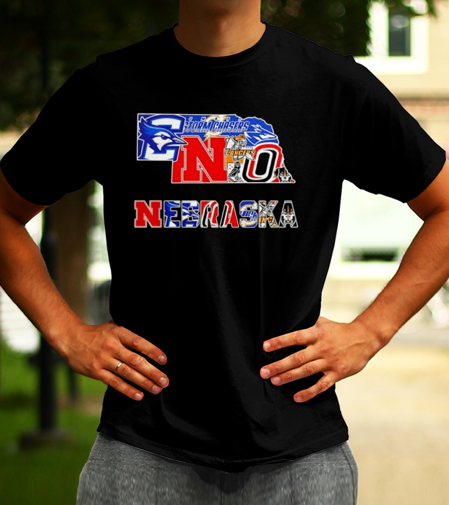 Nebraska Creighton Jays Stormchasers Lancers Huskers Sports Teams 2026 T-Shirt