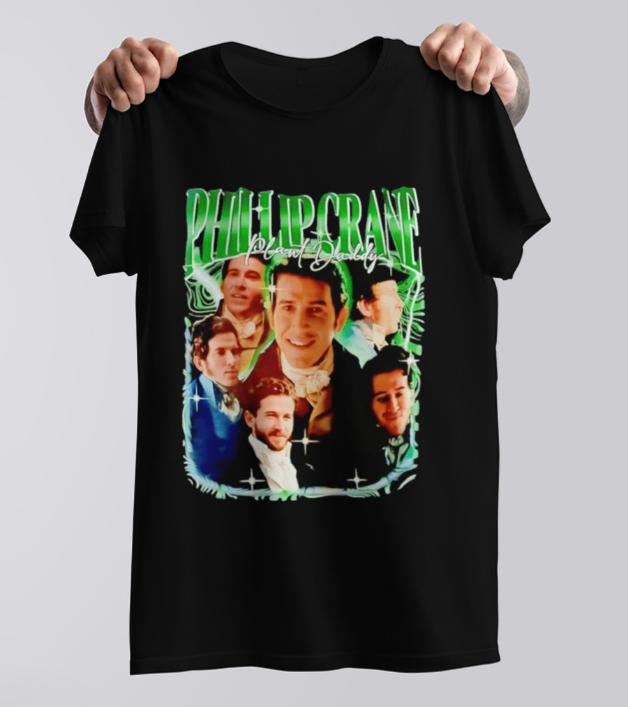 Phillip Crane Plant Daddy Regency Style Portrait Collage T-Shirt