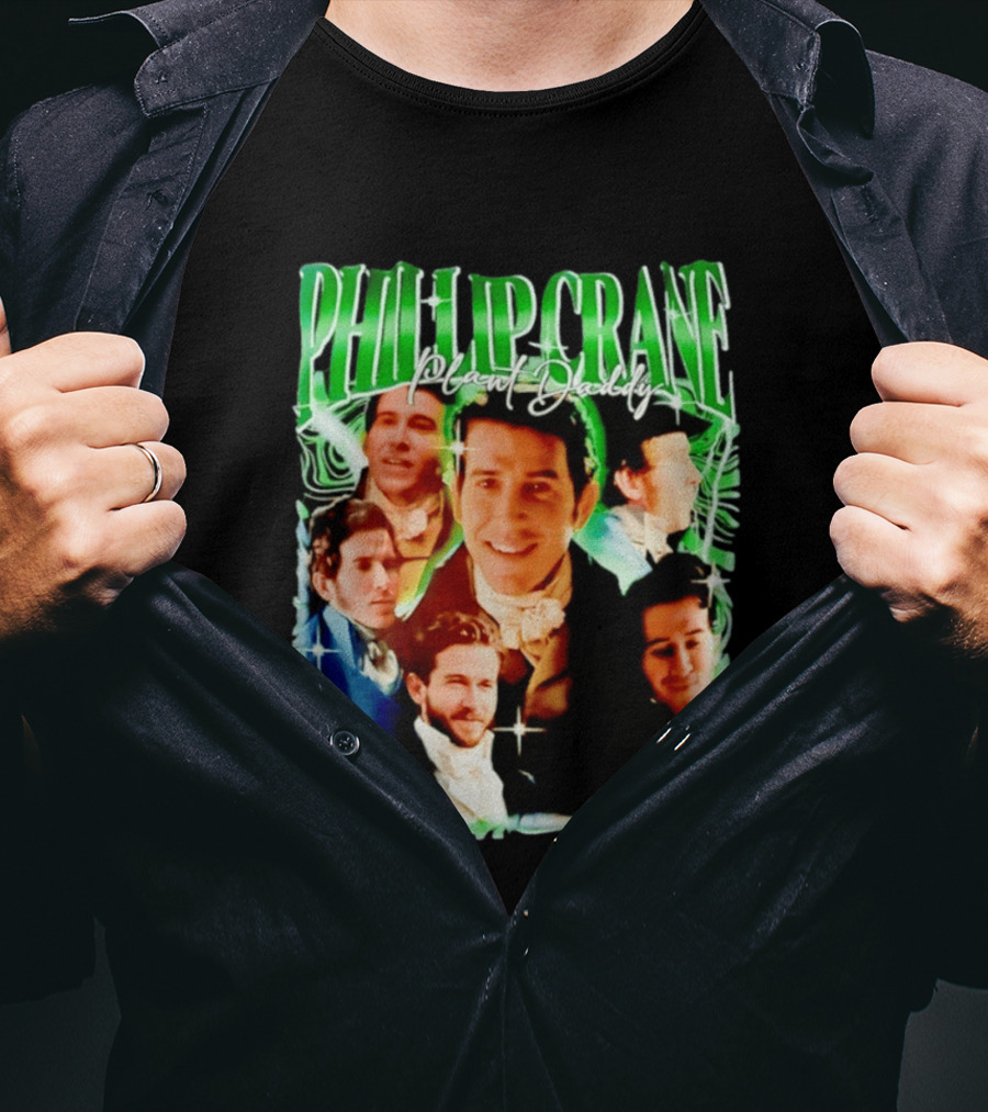 Phillip Crane Plant Daddy Regency Style Portrait Collage T-Shirt