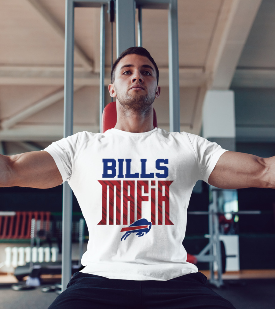 Buffalo Bills Mafia Red And Blue Team Spirit T-Shirt