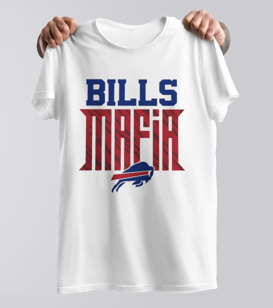 Buffalo Bills Mafia Red And Blue Team Spirit T-Shirt