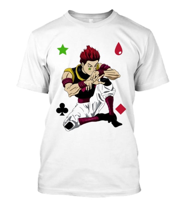Hisoka Morow Playing Card Suit Symbols Hunter X Hunter T-Shirt