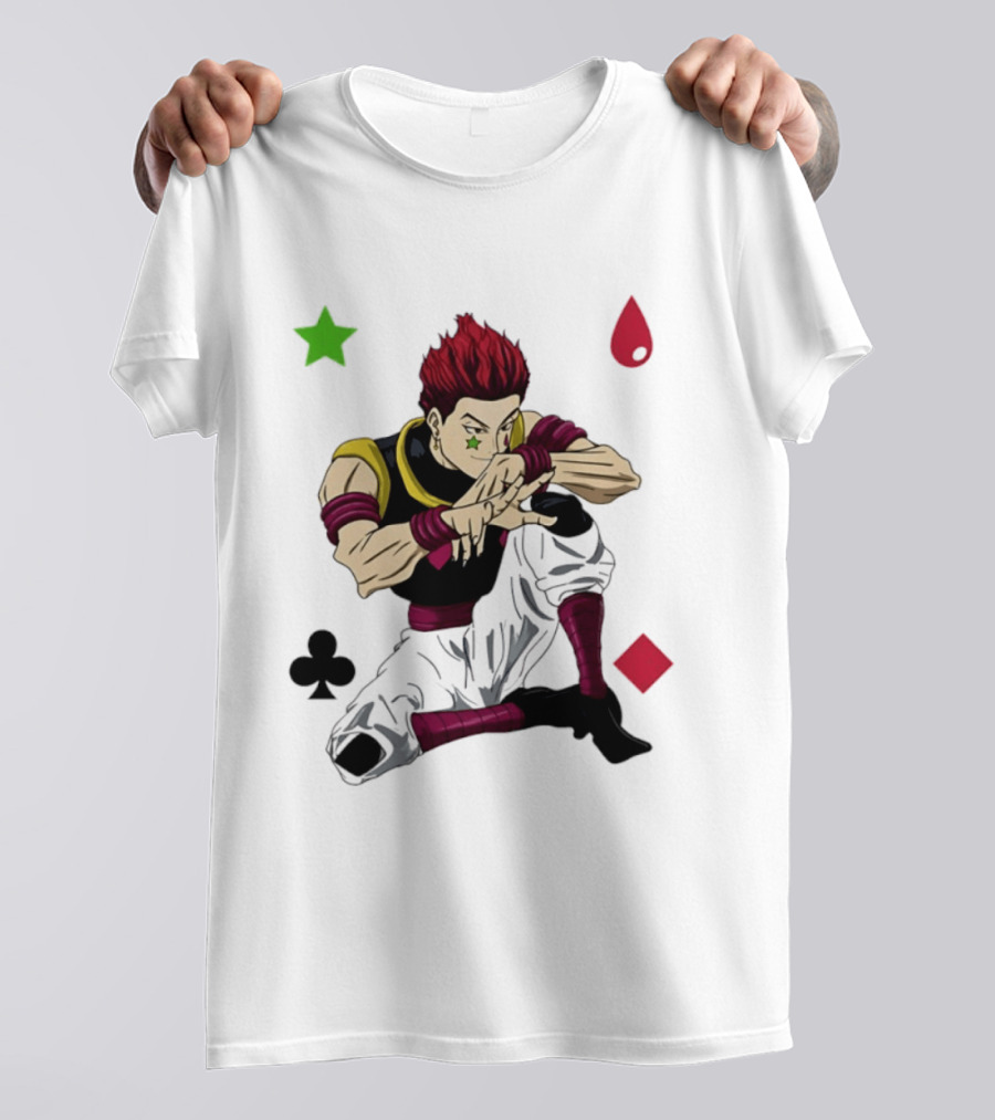 Hisoka Morow Playing Card Suit Symbols Hunter X Hunter T-Shirt
