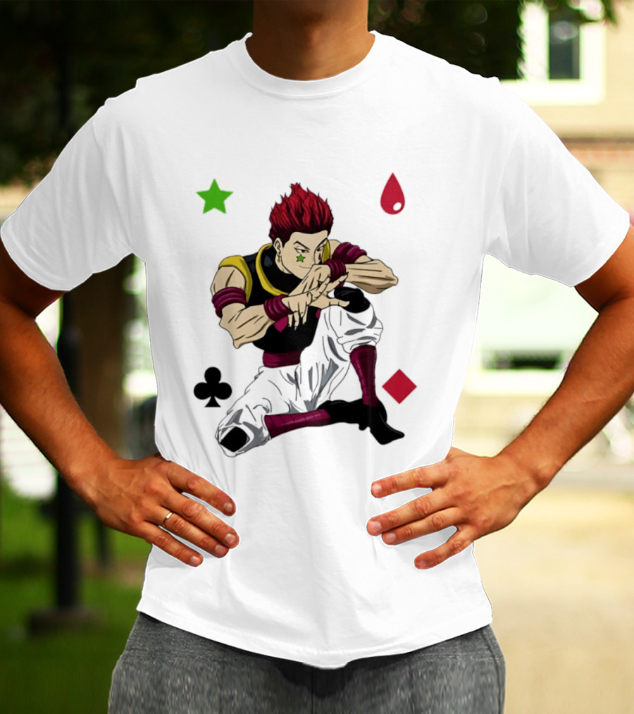Hisoka Morow Playing Card Suit Symbols Hunter X Hunter T-Shirt