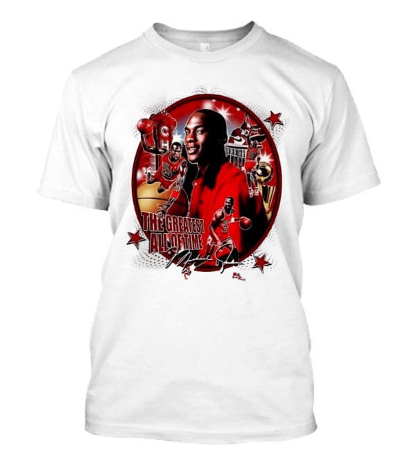 The Greatest Of All Time Michael Jordan Chicago Basketball Legend Trophy T-Shirt
