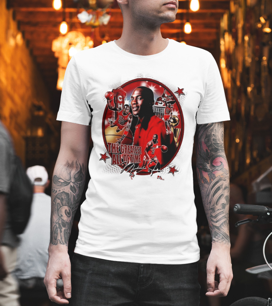 The Greatest Of All Time Michael Jordan Chicago Basketball Legend Trophy T-Shirt