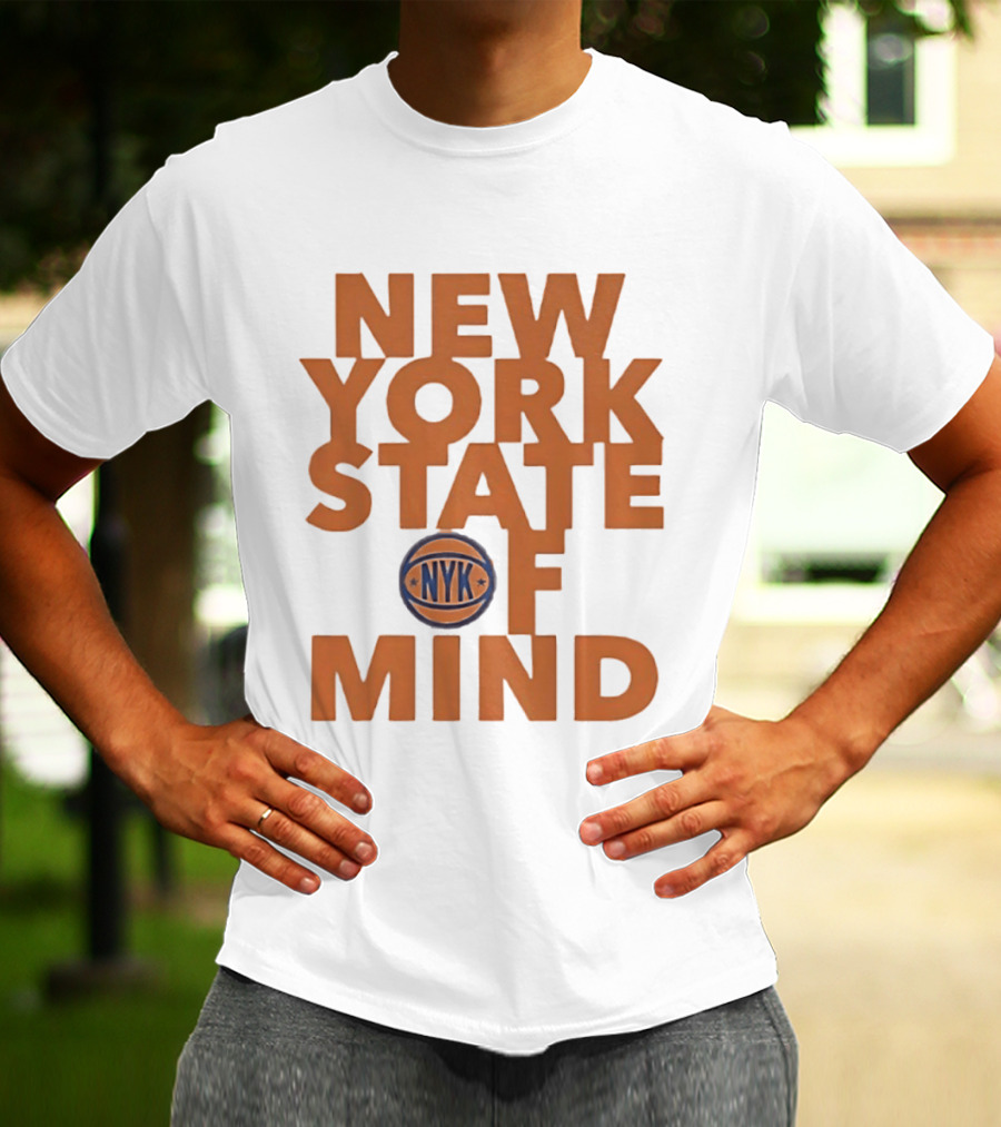 New York State Of Mind NYC Basketball T-Shirt
