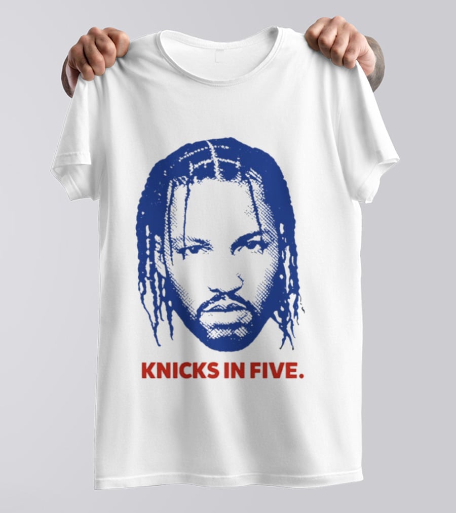 New York Knicks Jalen Brunson Knicks In Five Swag Head T-Shirt