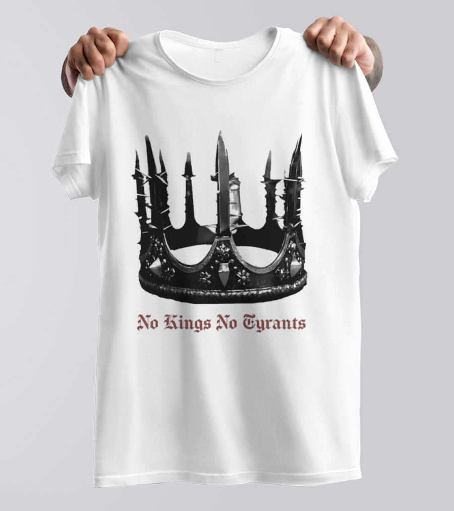 No Kings No Tyrants Crown Spiked T-Shirt