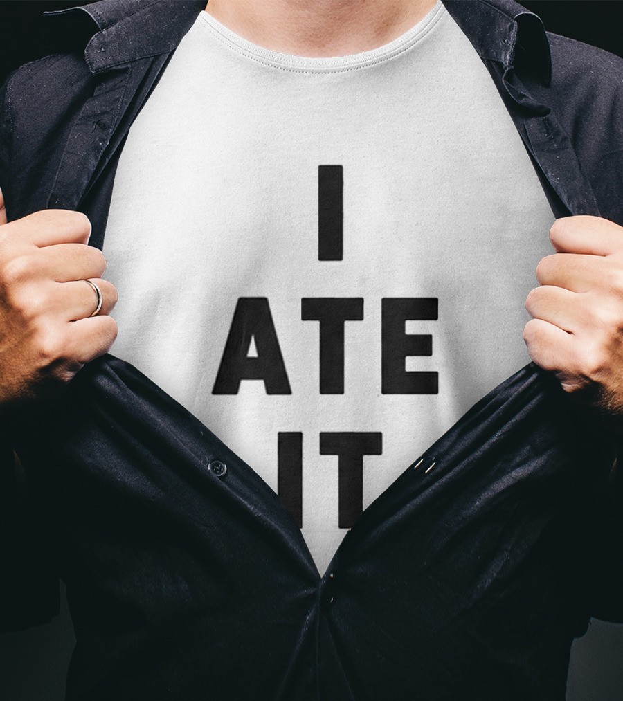 Suki Waterhouse I Ate It Bold Text Graphic Trend T-Shirt