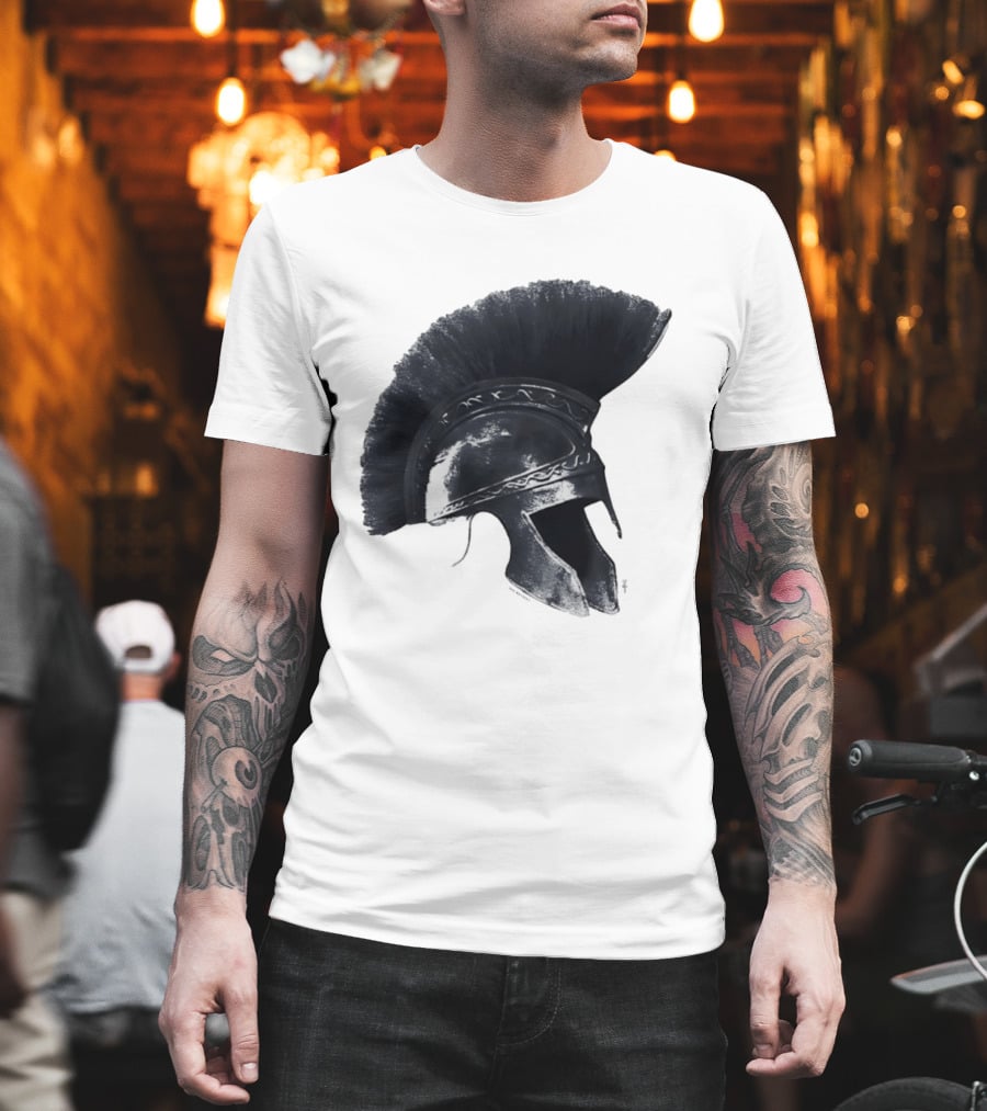 Travis Scott Odyssey Greek Soldier Helmet T-Shirt