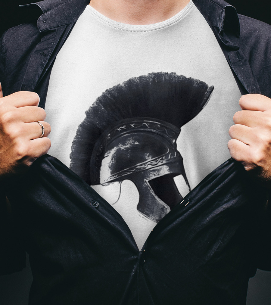 Travis Scott Odyssey Greek Soldier Helmet T-Shirt