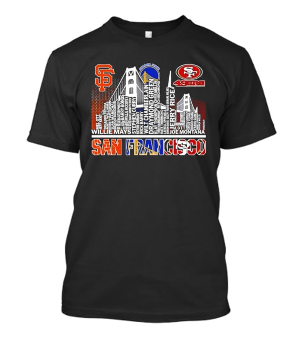 San Francisco Giants Warriors 49ers Skyline T-Shirt
