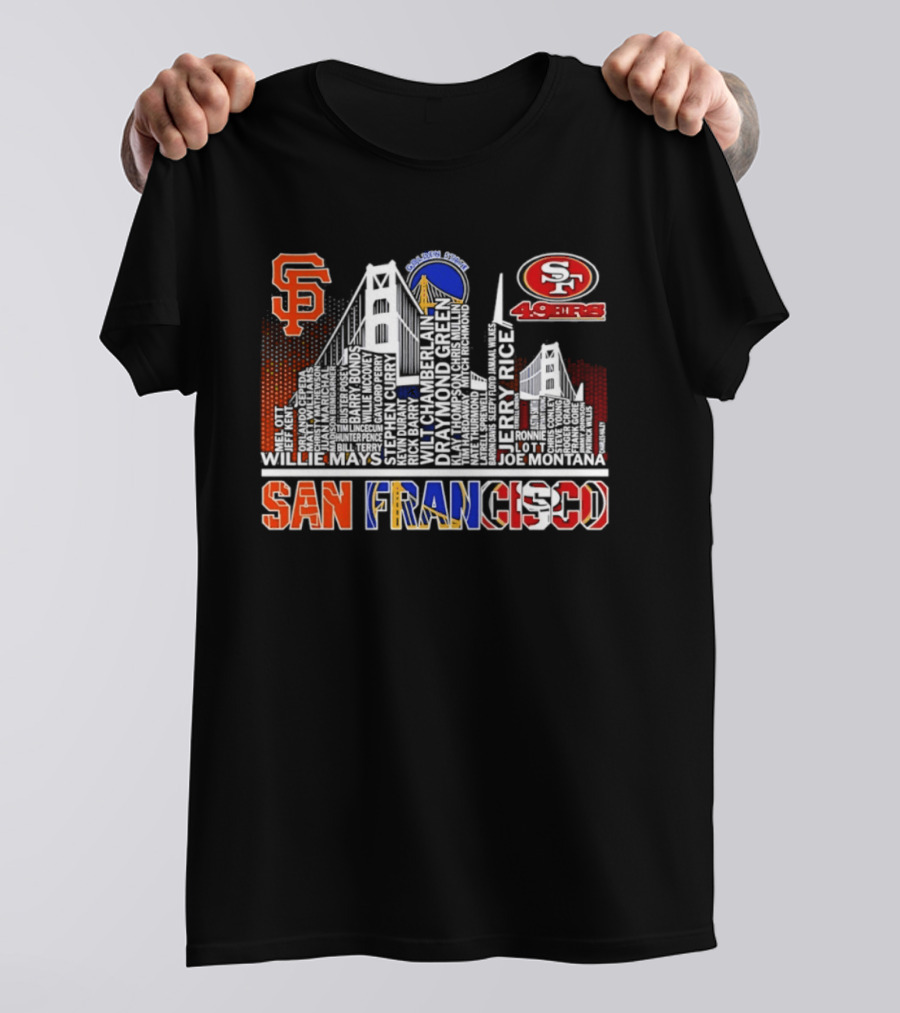 San Francisco Giants Warriors 49ers Skyline T-Shirt