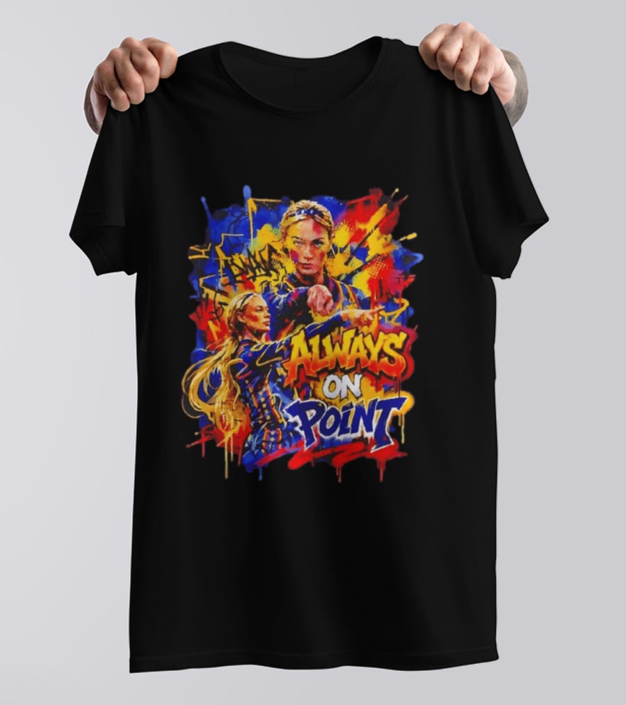 Sophie Cunningham Always On Point Indiana Fever Bold Graffiti T-Shirt