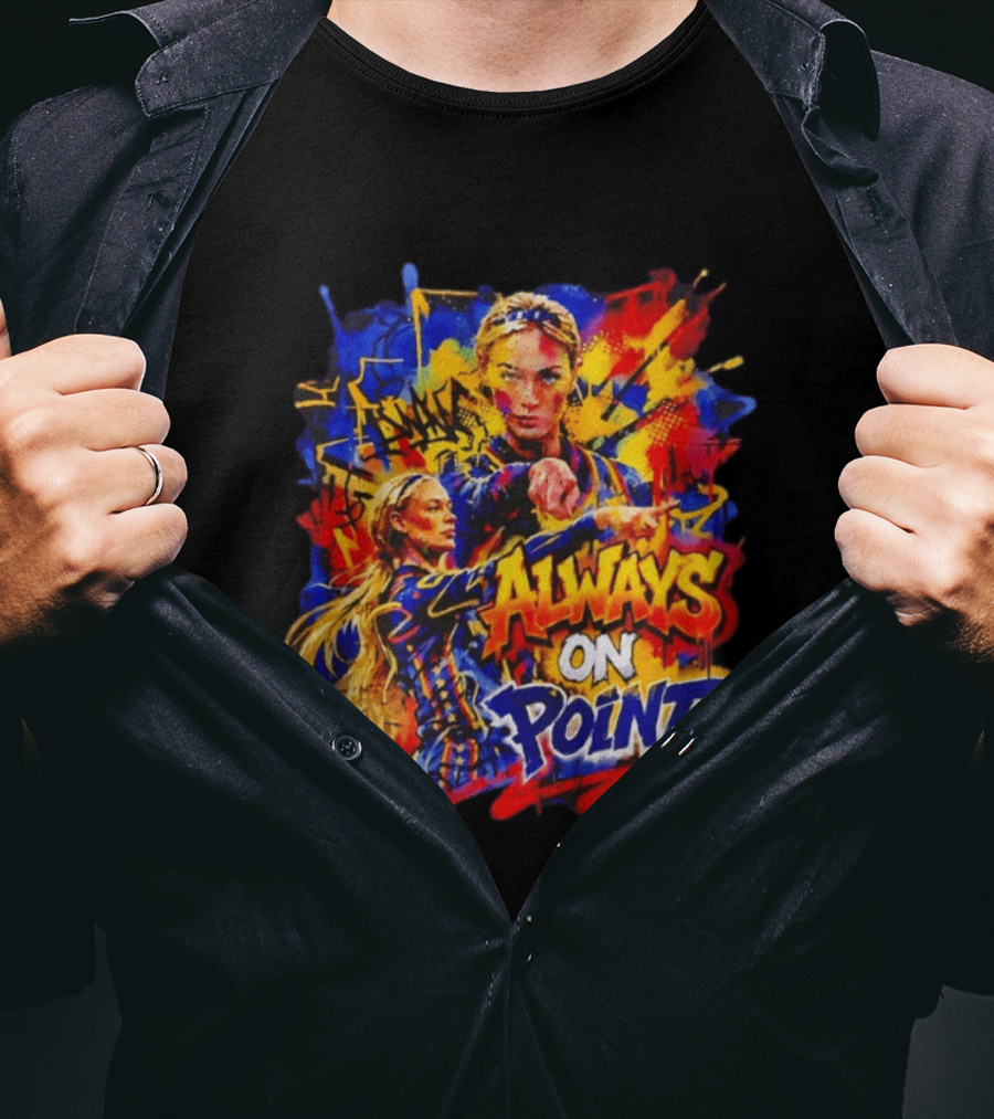 Sophie Cunningham Always On Point Indiana Fever Bold Graffiti T-Shirt