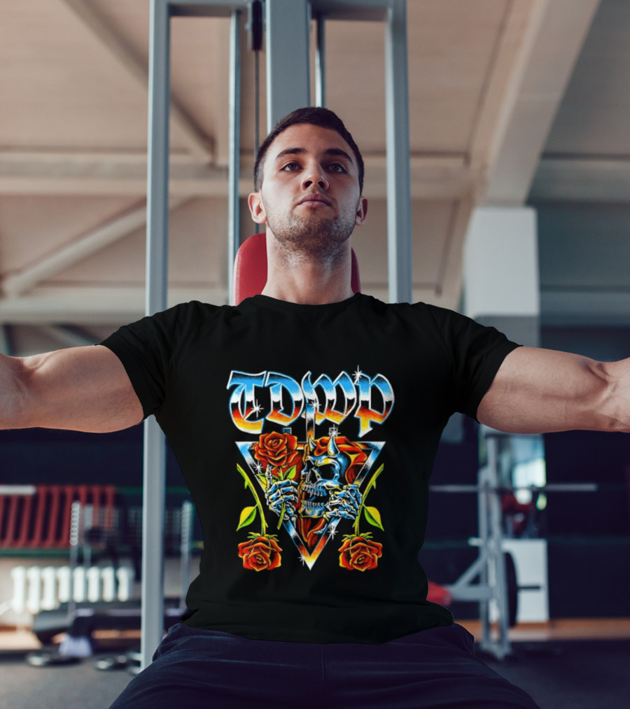 TDWP Devil Skull Roses Metalcore Band T-Shirt