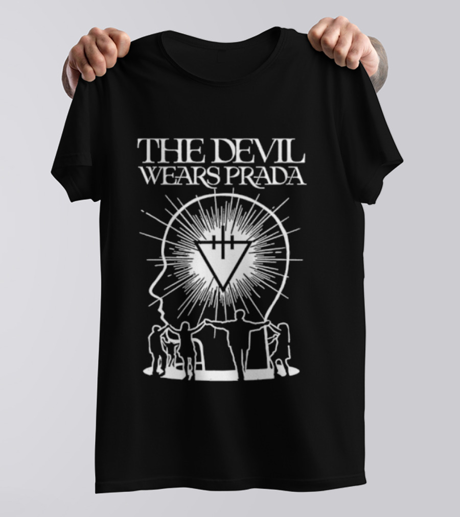 The Devil Wears Prada Metalcore Band Hardcore Head And Triangle T-Shirt