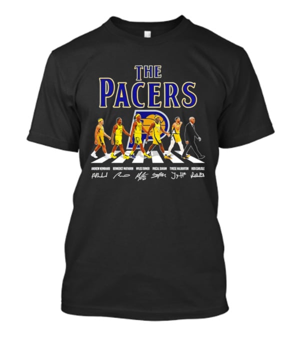 The Pacers Andrew Nembhard Bennedict Mathurin Myles Turner Pascal Siakam Tyrese Haliburton Signatures T-Shirt