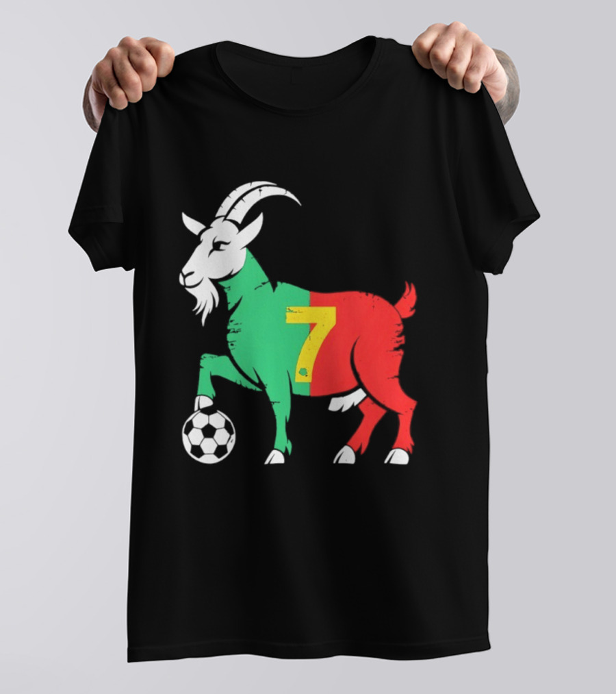 Cristiano Ronaldo GOAT 7 Portugal Soccer T-Shirt