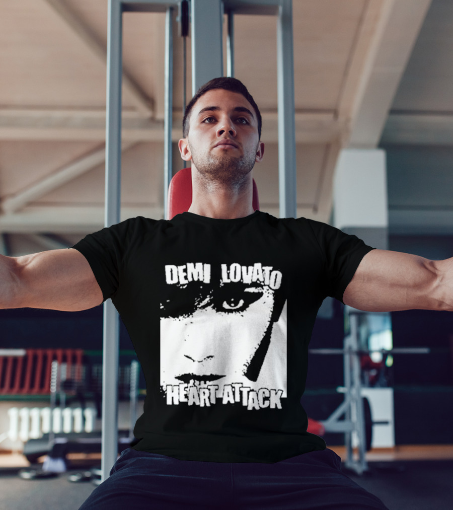 Demi Lovato Heart Attack Anniversary Face T-Shirt