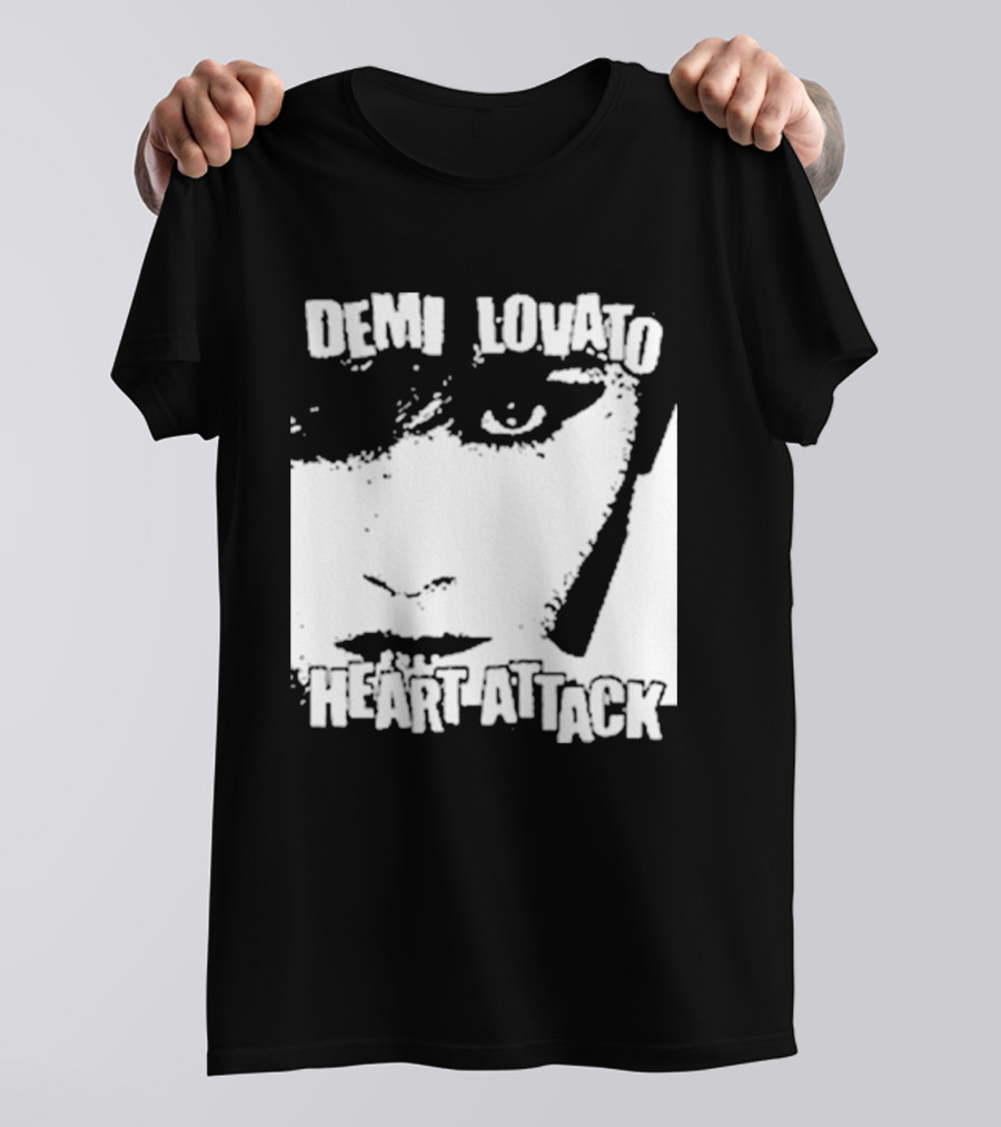 Demi Lovato Heart Attack Anniversary Face T-Shirt