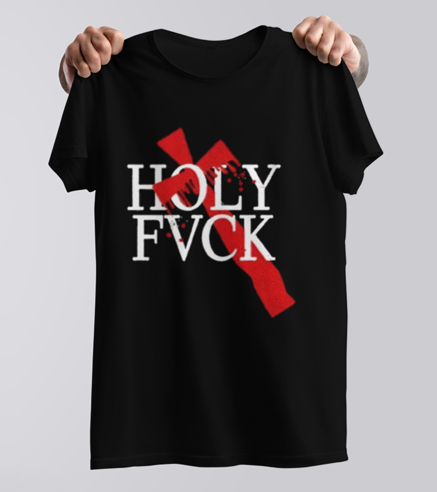 Demi Lovato Holy Fvck Bleeding Cross T-Shirt