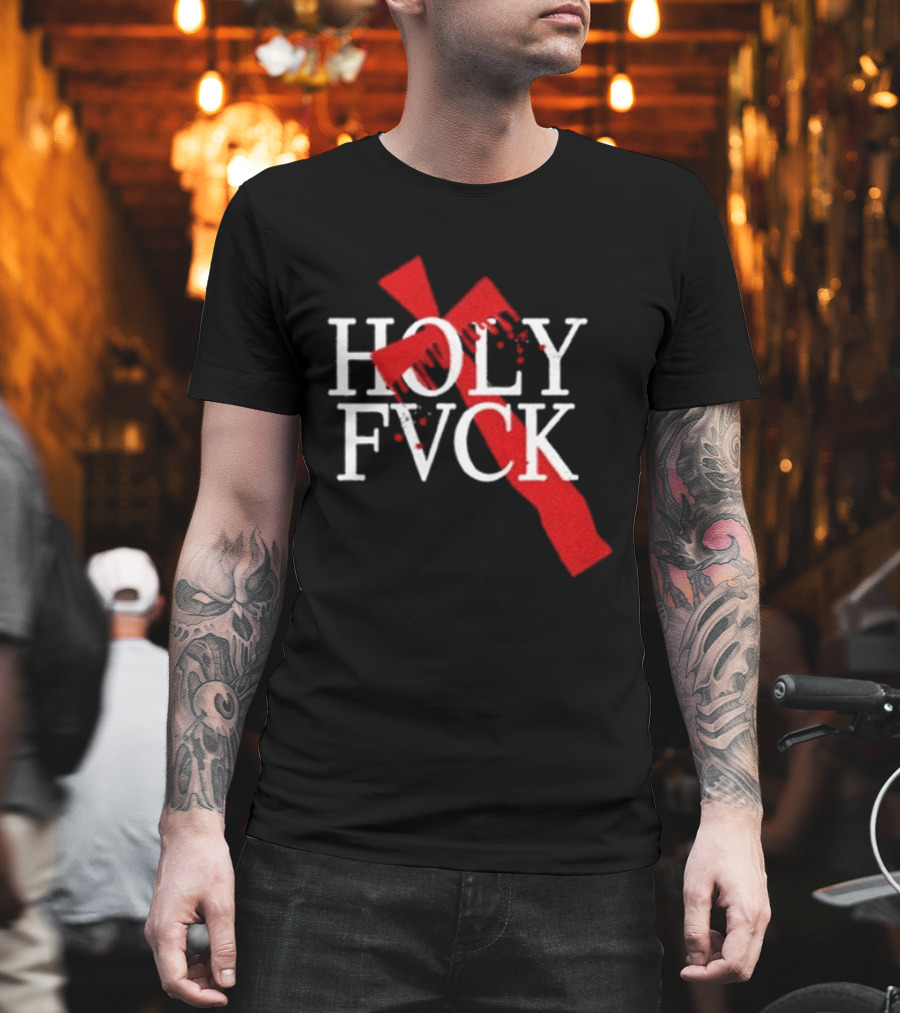 Demi Lovato Holy Fvck Bleeding Cross T-Shirt