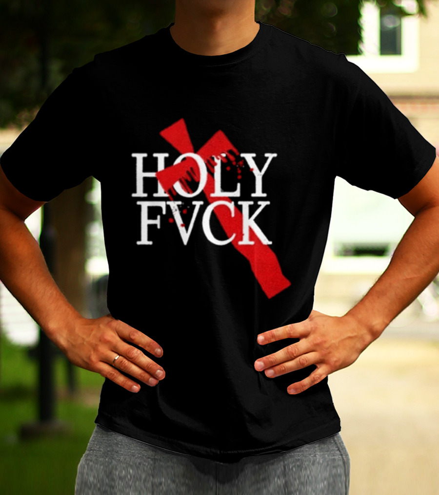 Demi Lovato Holy Fvck Bleeding Cross T-Shirt