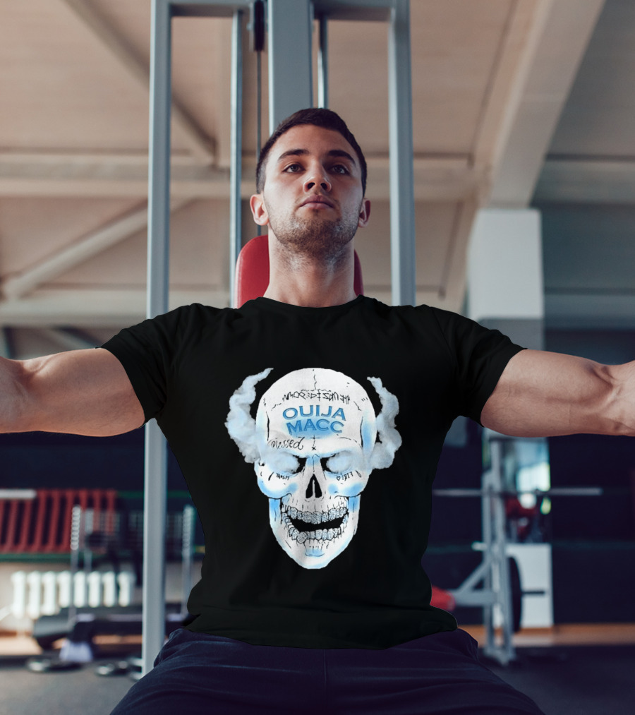 Ouija Macc Skull Blessed Trash Smoke Effect Design D 977 T-Shirt