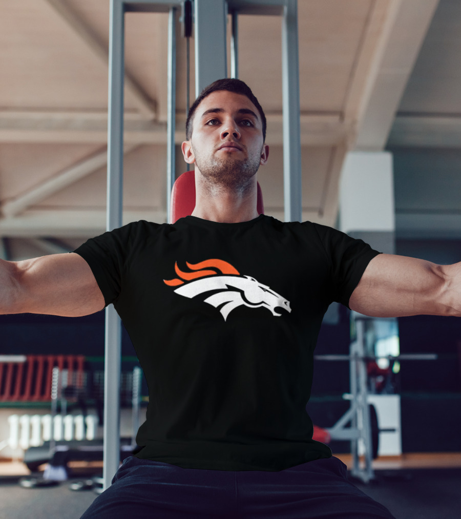 Denver Broncos Damn Right I Am A Broncos Now And Forever Signatures Two Sided T-Shirt