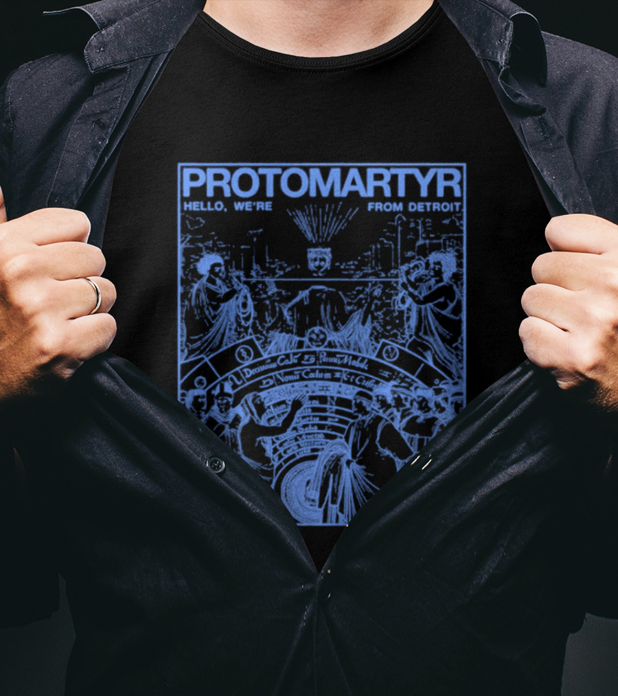 Protomartyr Nuns Scene Hello We're From Detroit T-Shirt