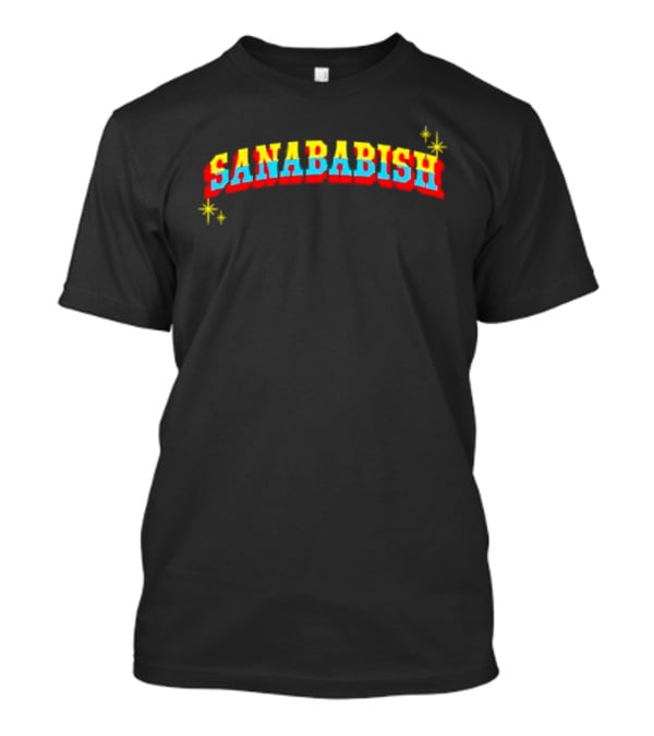 Sanababish Retro Colorful Starburst T-Shirt