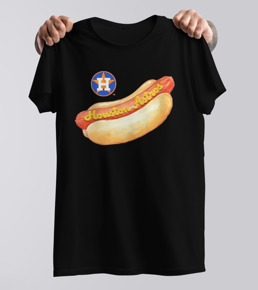 Houston Astros Hot Dog MLB 2026 Season Fan T-Shirt
