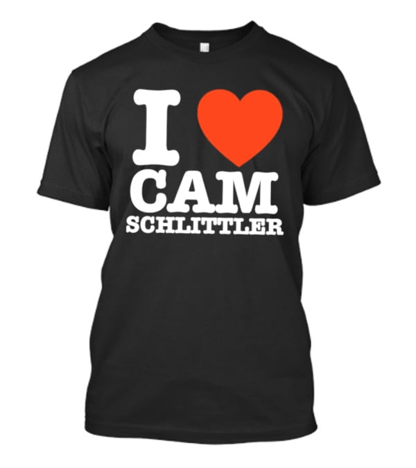 I Love Cam Schlittler Red Heart T-Shirt
