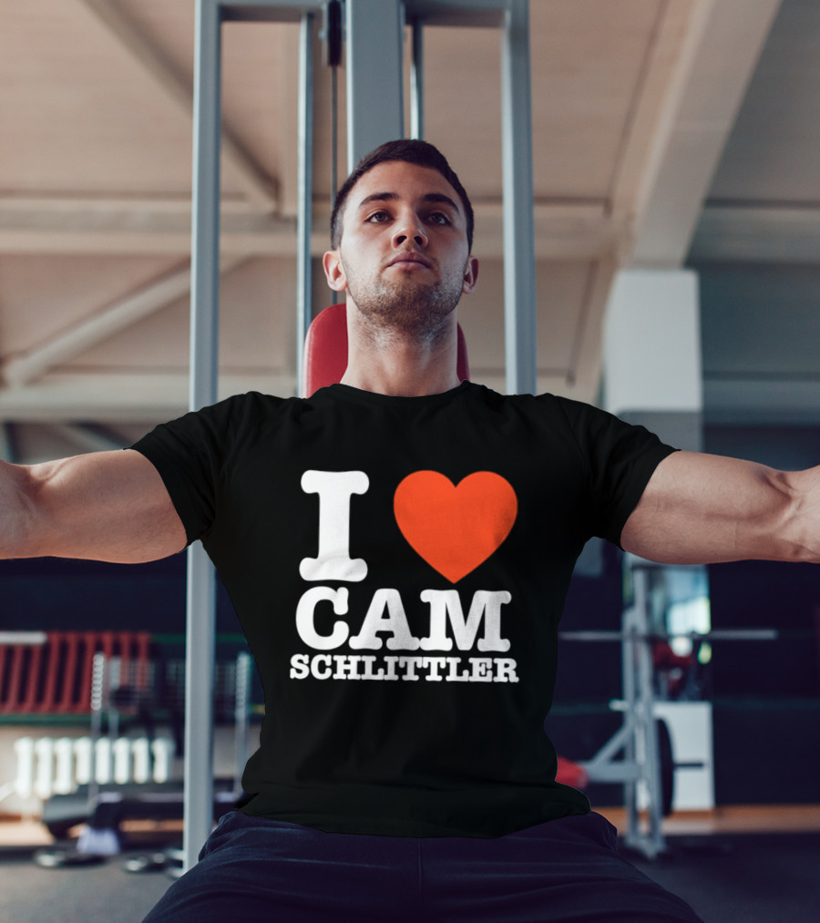 I Love Cam Schlittler Red Heart T-Shirt