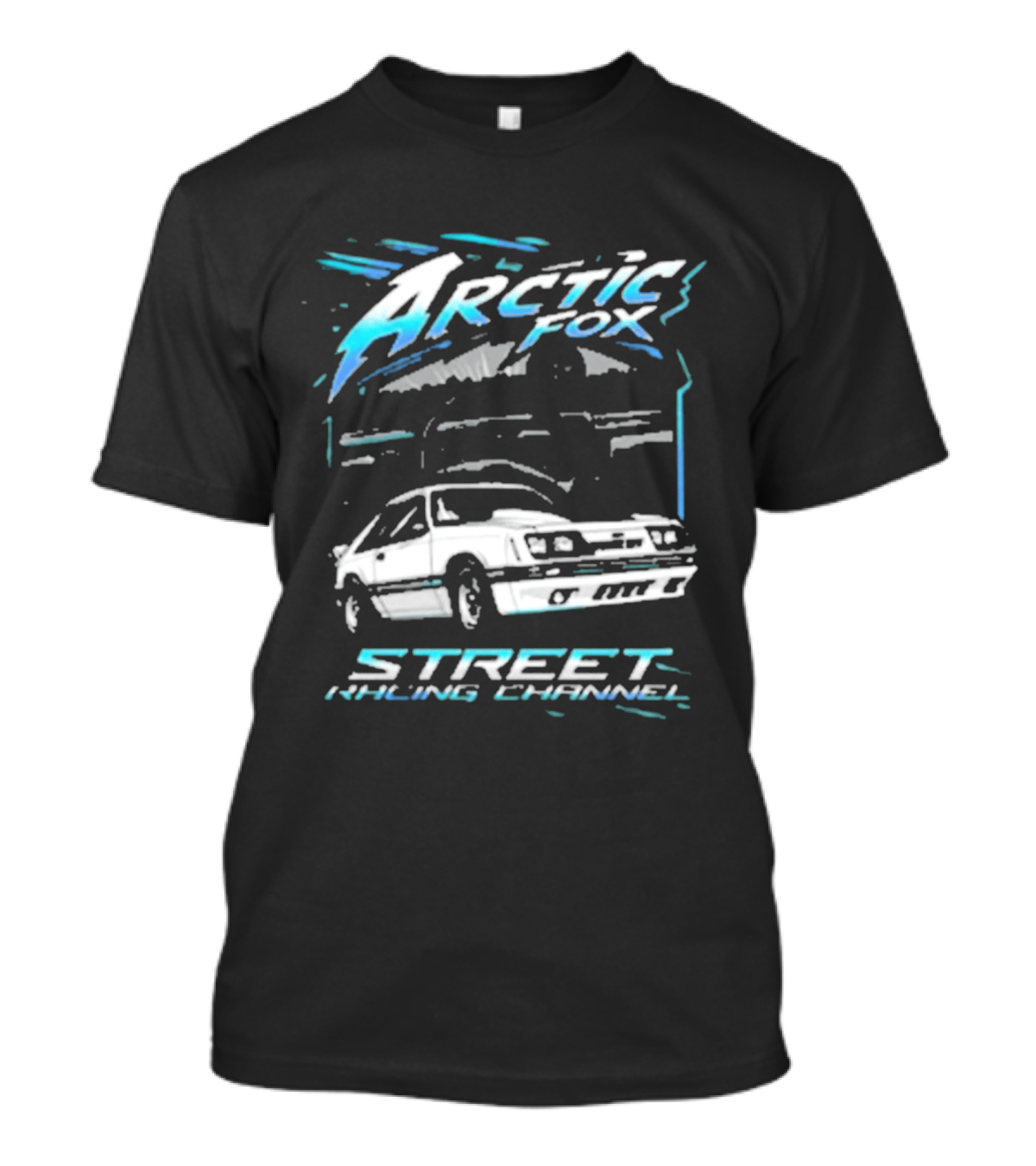 Arctic Fox Street Racing Channel Classic Car Enthusiasts T-Shirt