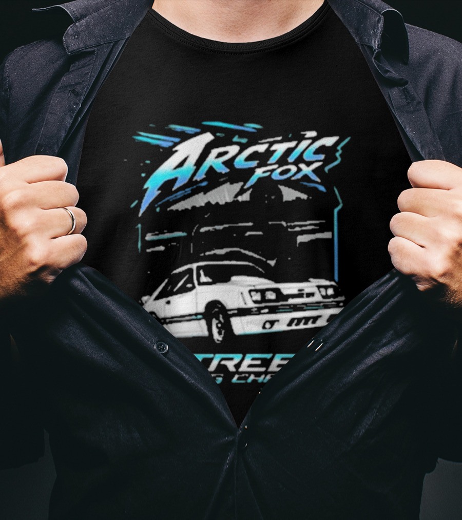 Arctic Fox Street Racing Channel Classic Car Enthusiasts T-Shirt