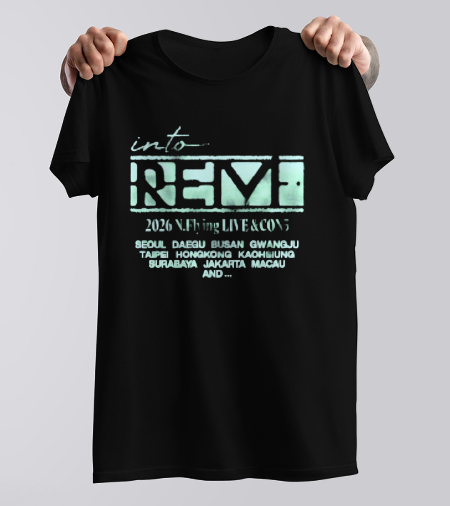 Into Revf 2026 N.Flying Live And Con5 Seoul Taipei Singapore Jakarta Macau T-Shirt