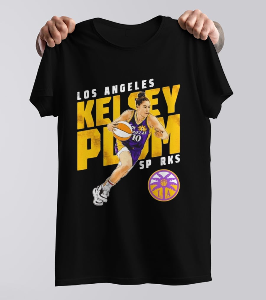 Los Angeles Kelsey Plum Sparks SP RKS 10 Basketball Player T-Shirt
