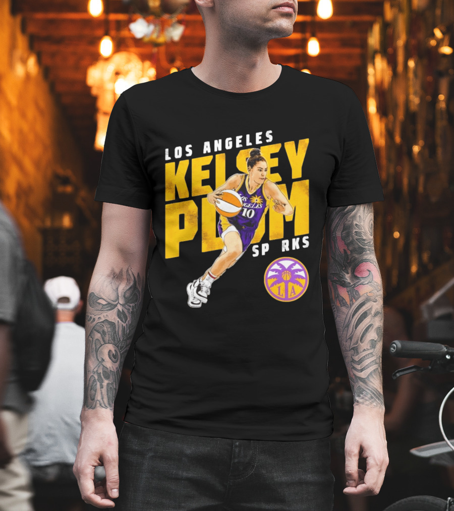 Los Angeles Kelsey Plum Sparks SP RKS 10 Basketball Player T-Shirt
