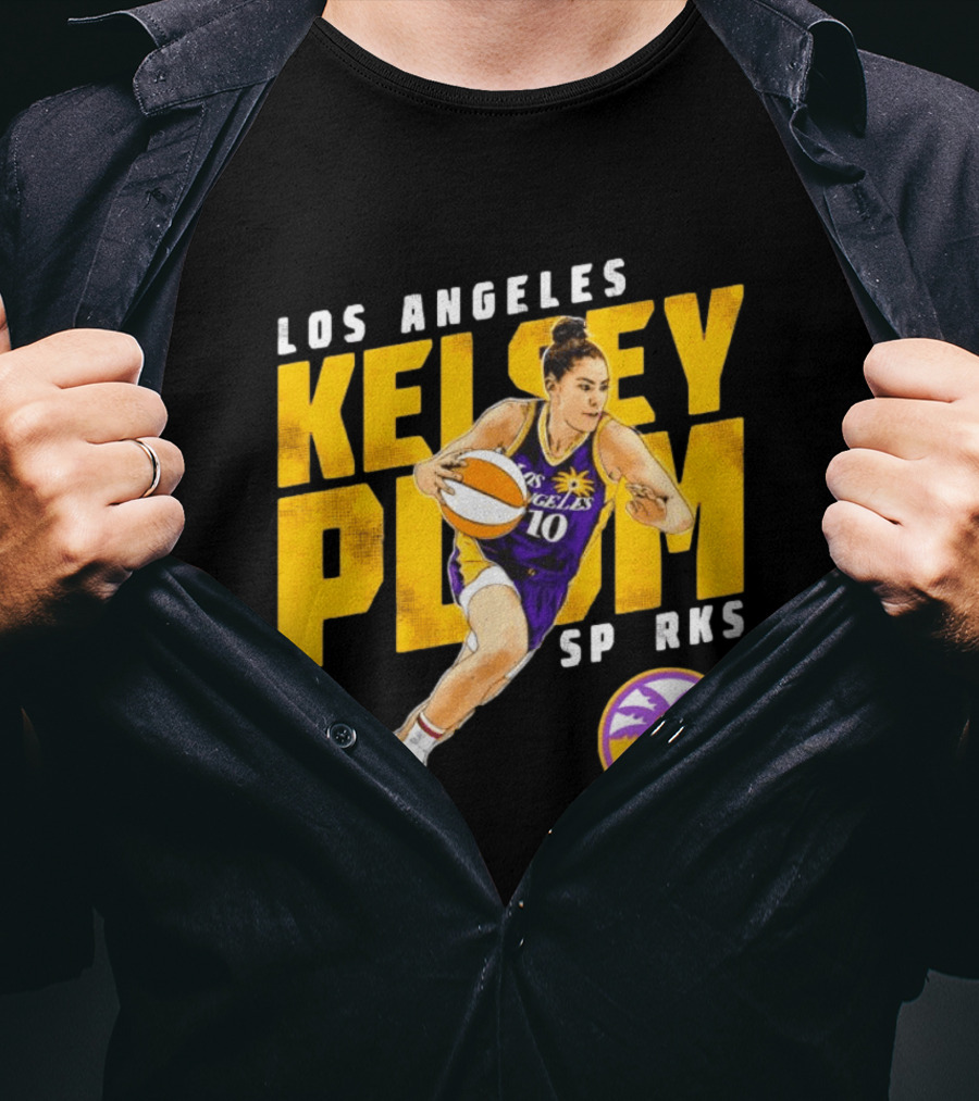 Los Angeles Kelsey Plum Sparks SP RKS 10 Basketball Player T-Shirt