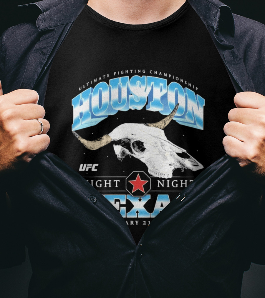 Houston Texas UFC Fight Night February 21 2026 T-Shirt