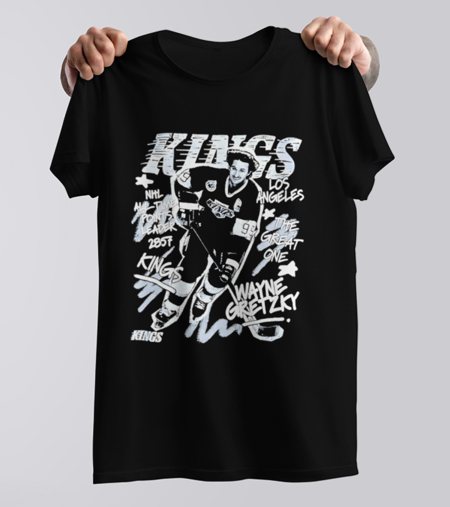 Los Angeles Kings Wayne Gretzky NHL All Time Points Leader Hockey Legend T-Shirt