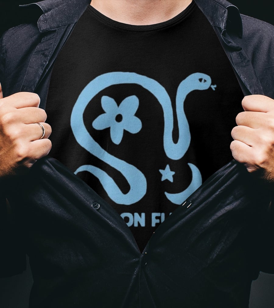 Marlon Funaki Snake Flower Star Moon T-Shirt