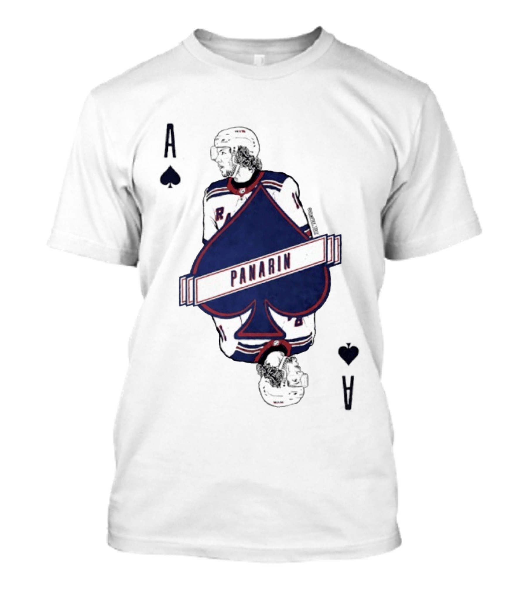 Panarin New York Rangers Playing Card Ace Spades T-Shirt