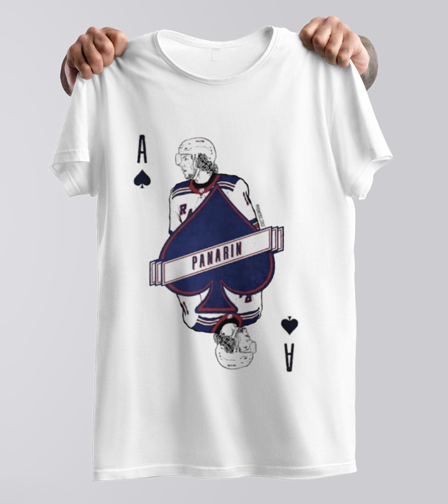 Panarin New York Rangers Playing Card Ace Spades T-Shirt