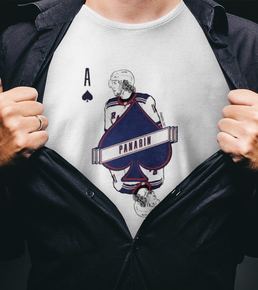 Panarin New York Rangers Playing Card Ace Spades T-Shirt