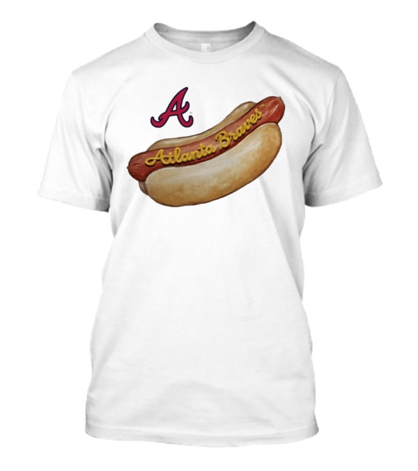 Atlanta Braves Hot Dog A Logo MLB 2026 Season T-Shirt