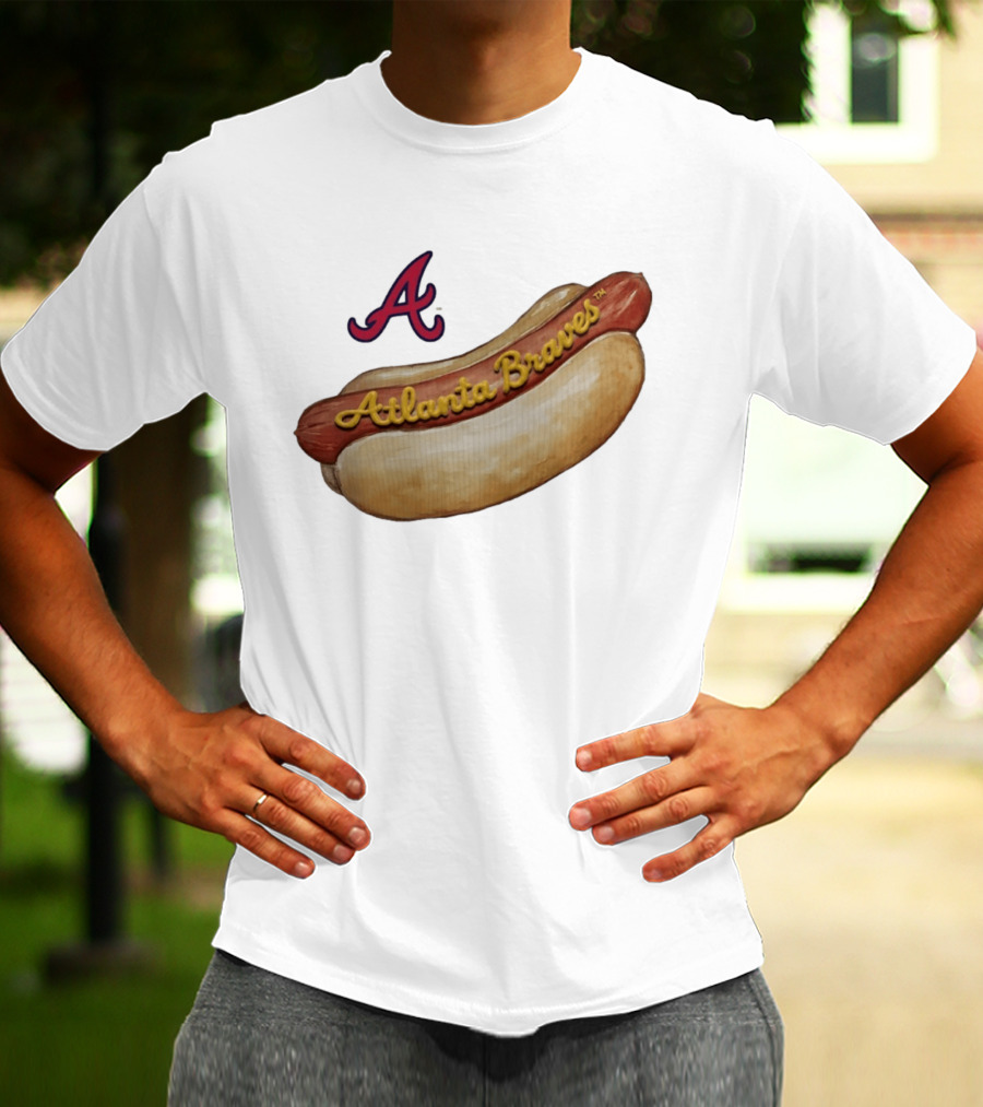 Atlanta Braves Hot Dog A Logo MLB 2026 Season T-Shirt